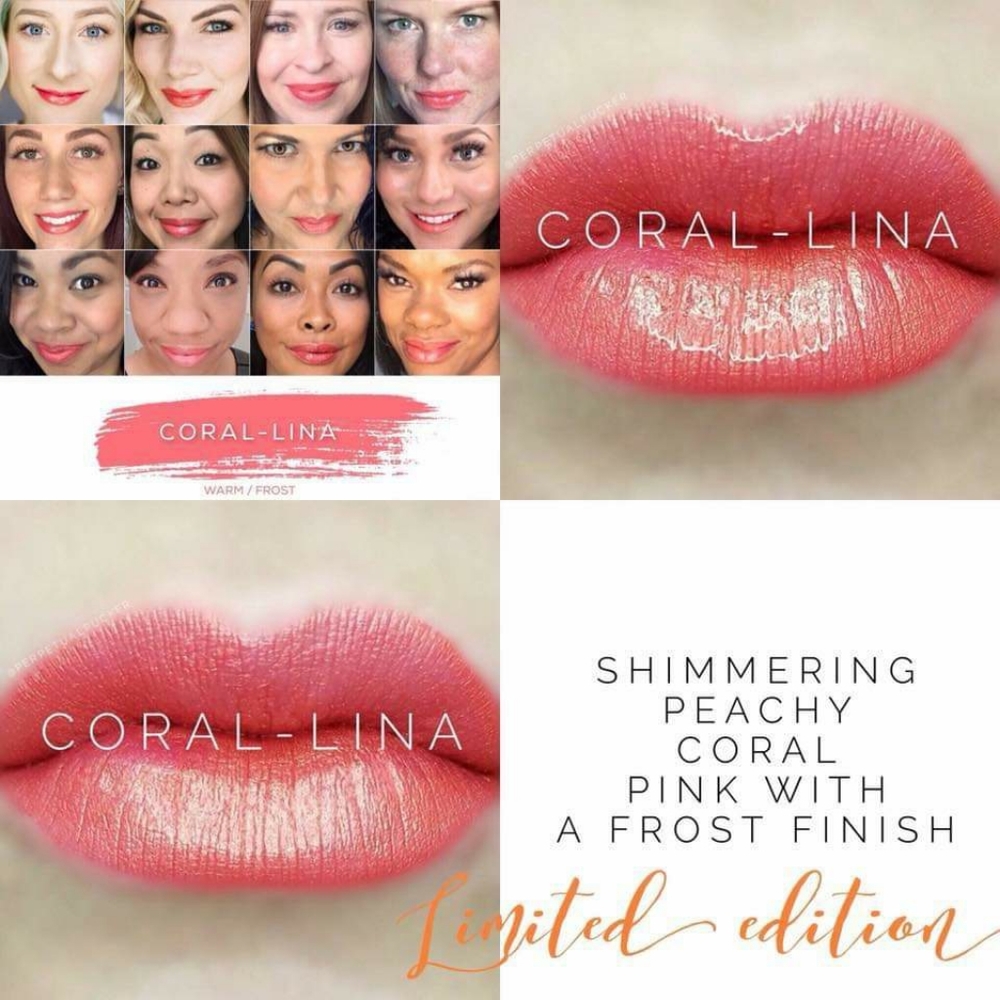 Coral-lina limited edition lipsense color